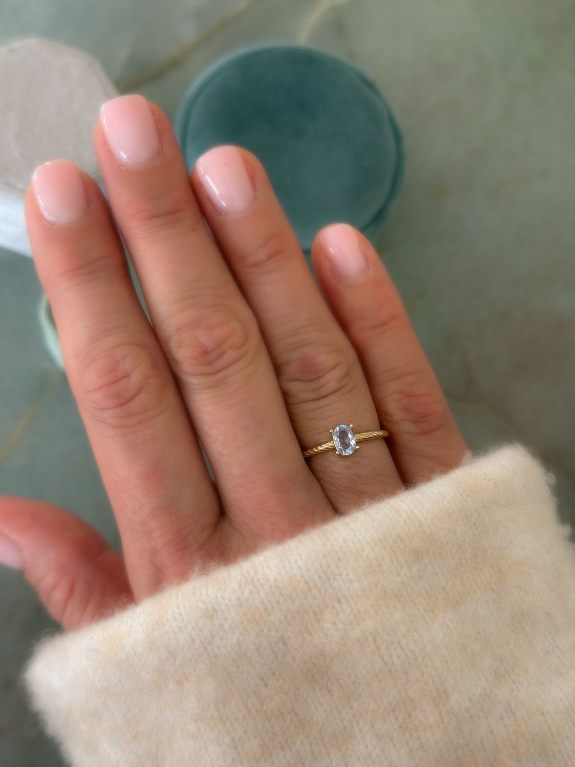 Lollipop ring ovaal