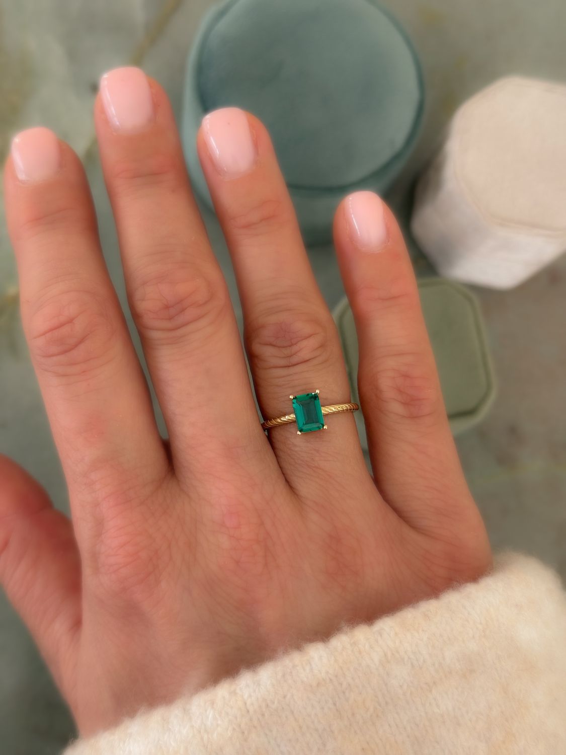 Lollipop Emerald cut