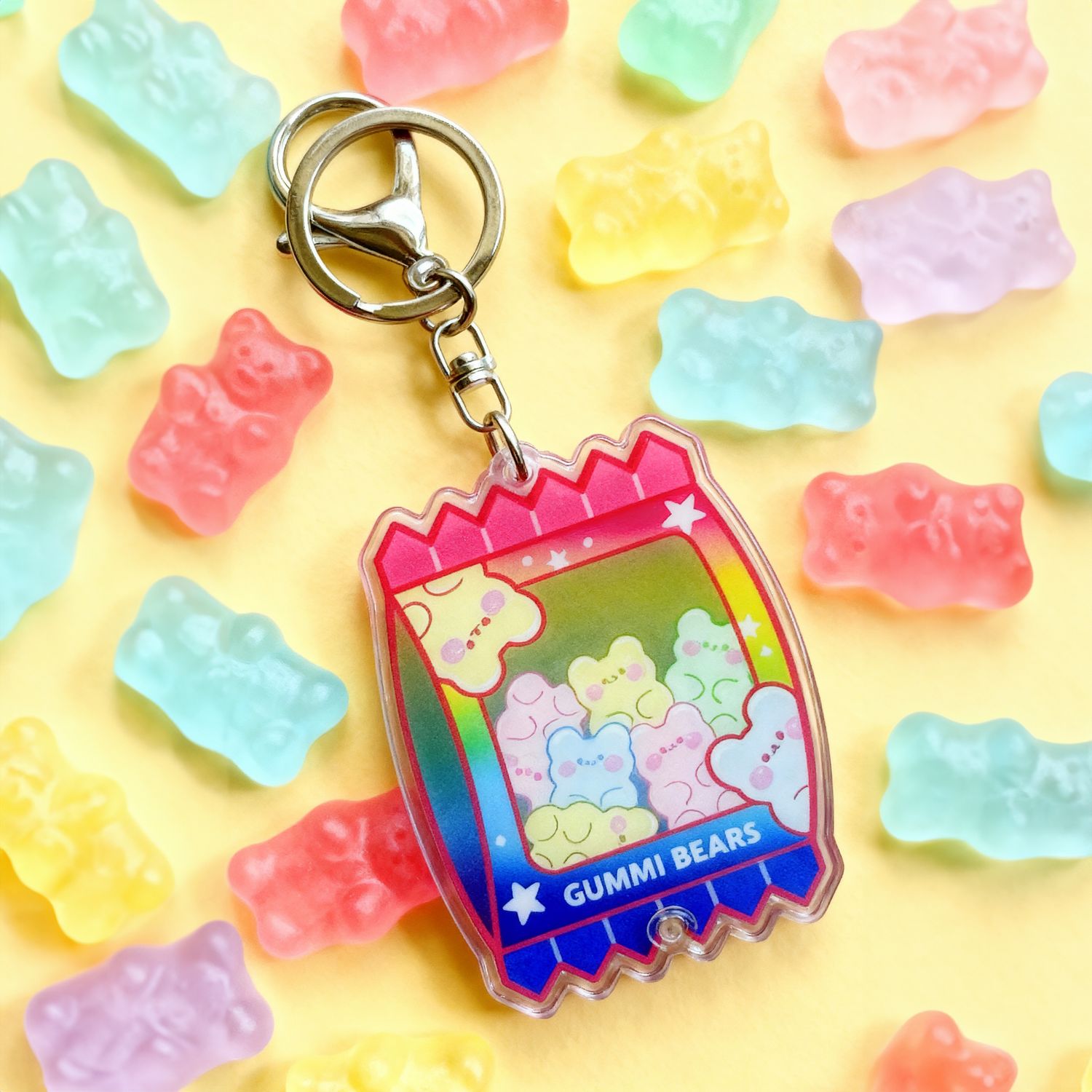 GUMMI BEARS SHAKER KEYCHAIN