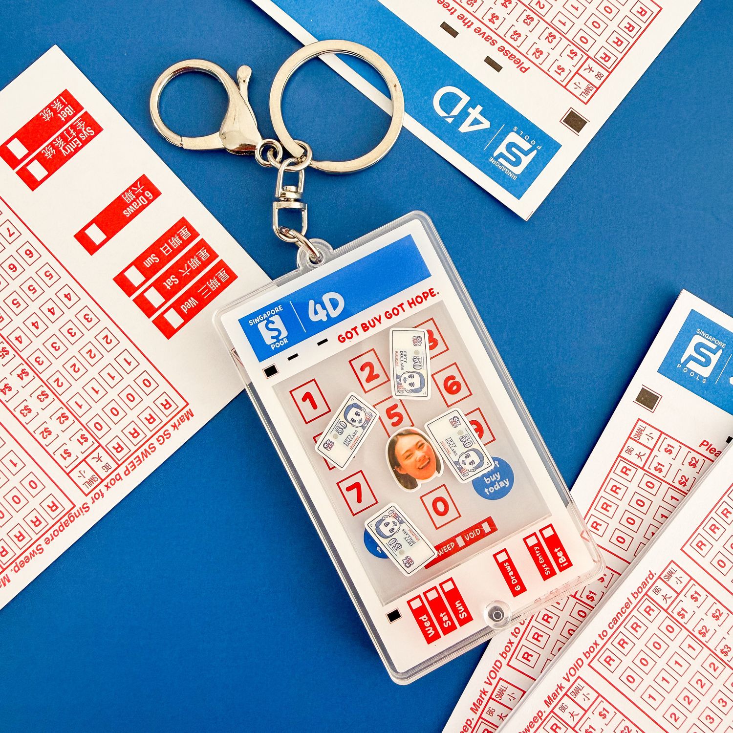 GOT BUY GOT HOPE SHAKER KEYCHAIN