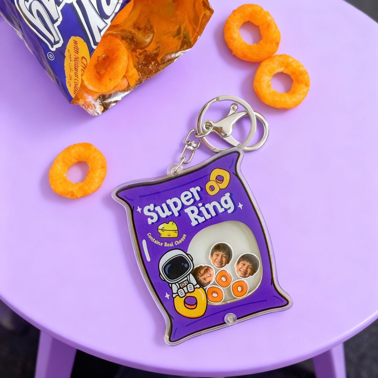 SUPER RING SHAKER KEYCHAIN