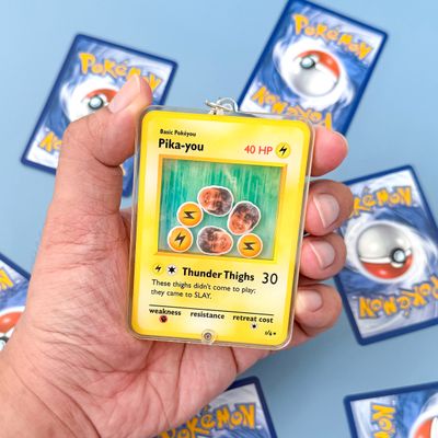 PIKA-YOU SHAKER KEYCHAIN