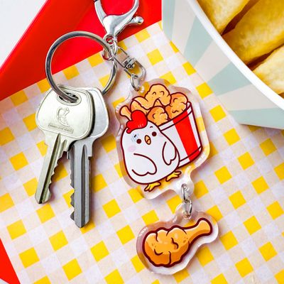 NUGGIE CHICKI KEYCHAIN