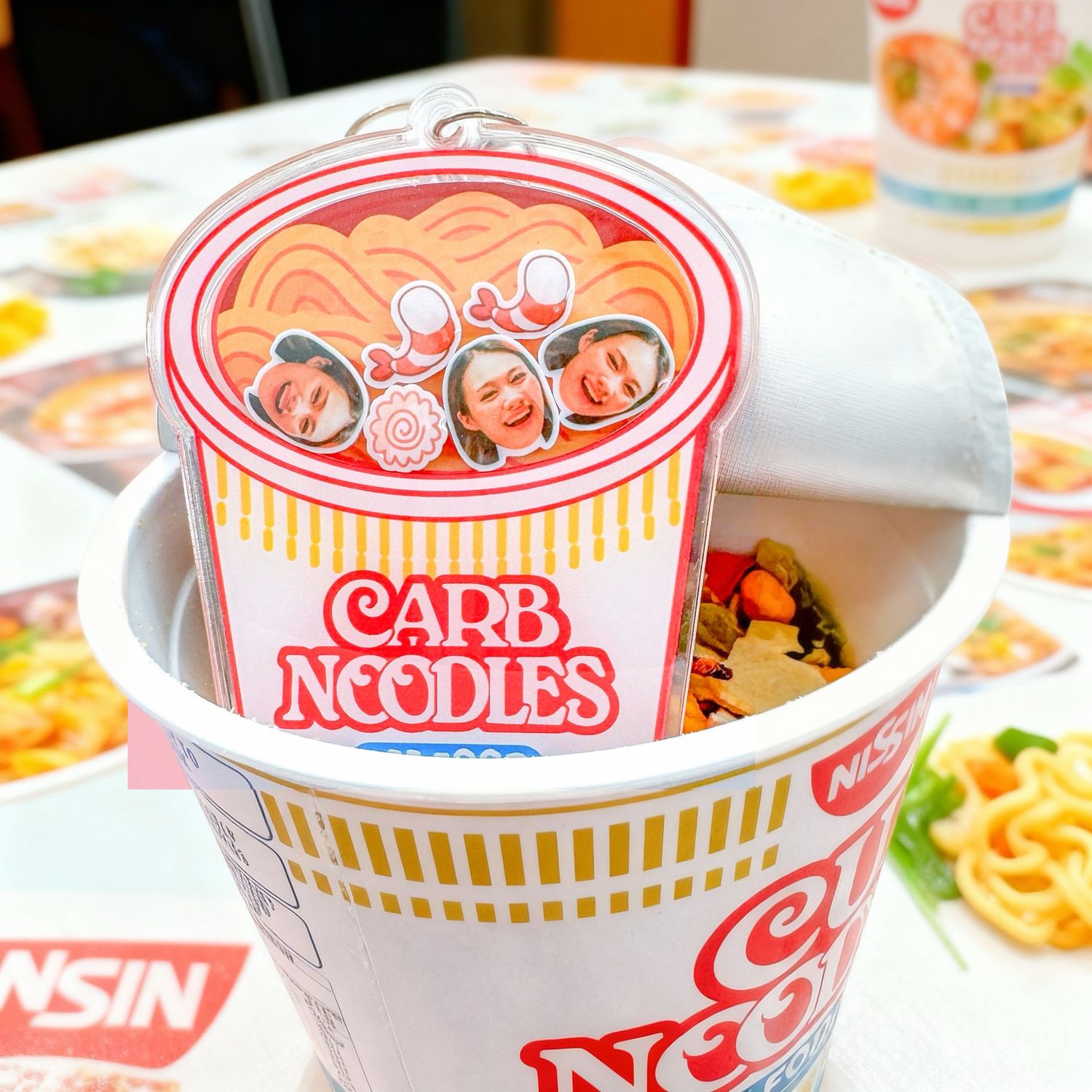 CARB NOODLE SHAKER KEYCHAIN