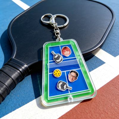 PICKLEBALL SHAKER KEYCHAIN
