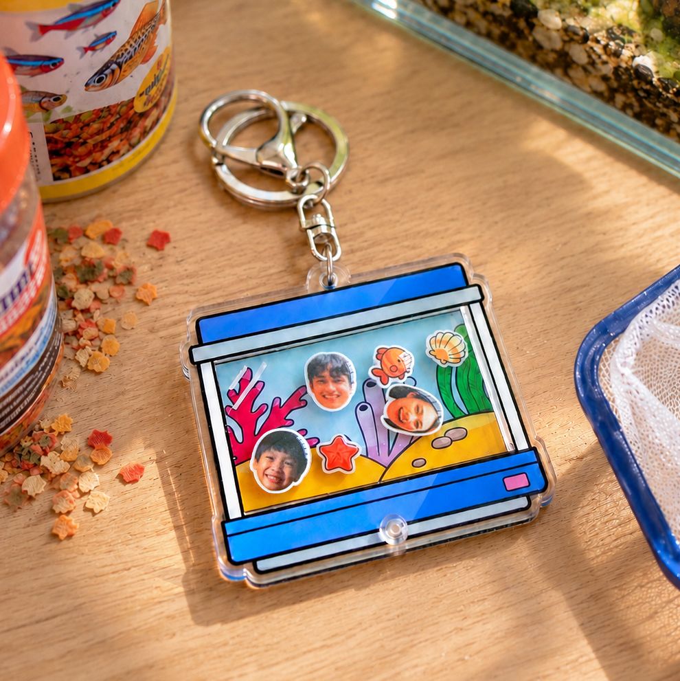 AQUARIUM SHAKER KEYCHAIN