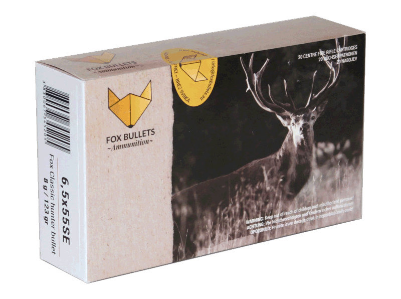 Fox Bullet Bleifrei Kal 6,5x55SE 123grain