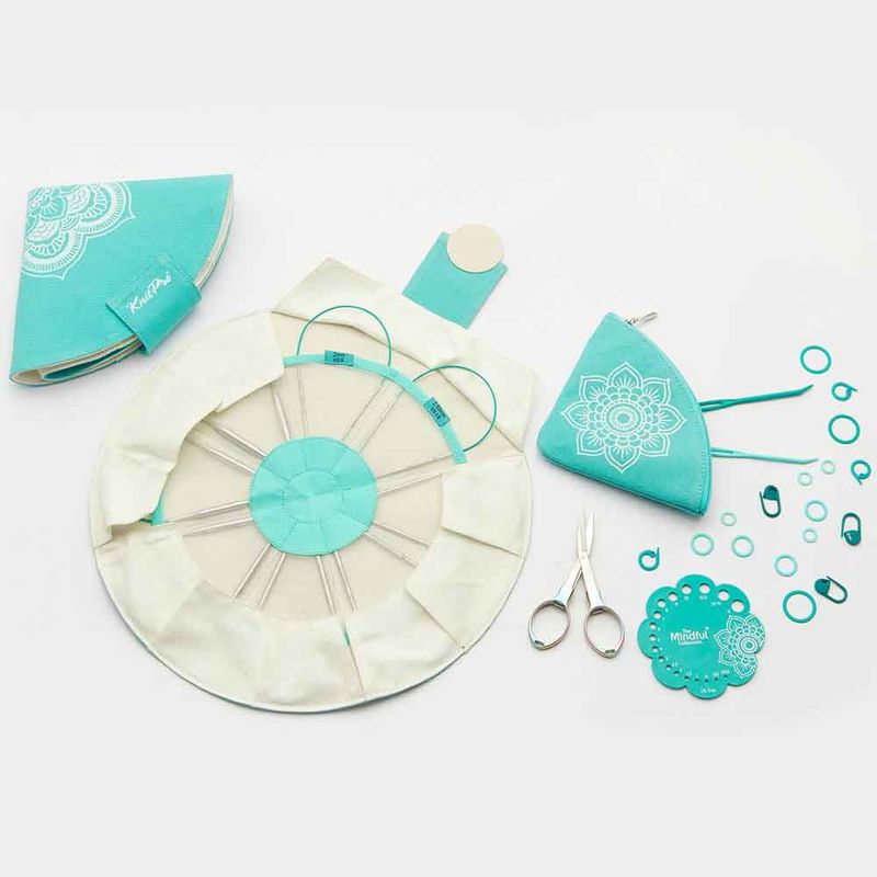 THE EXPLORE SET STAINLESS STEEL CIRCULAR LACE NEEDLES 25 CM