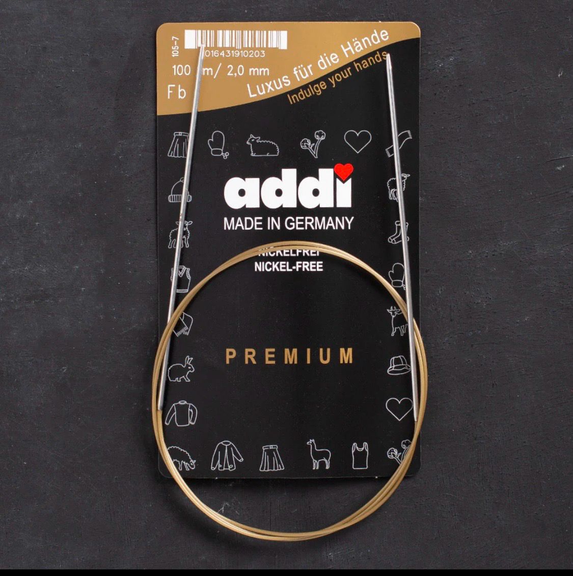 Addi 2mm 100cm Circular Knitting Needles