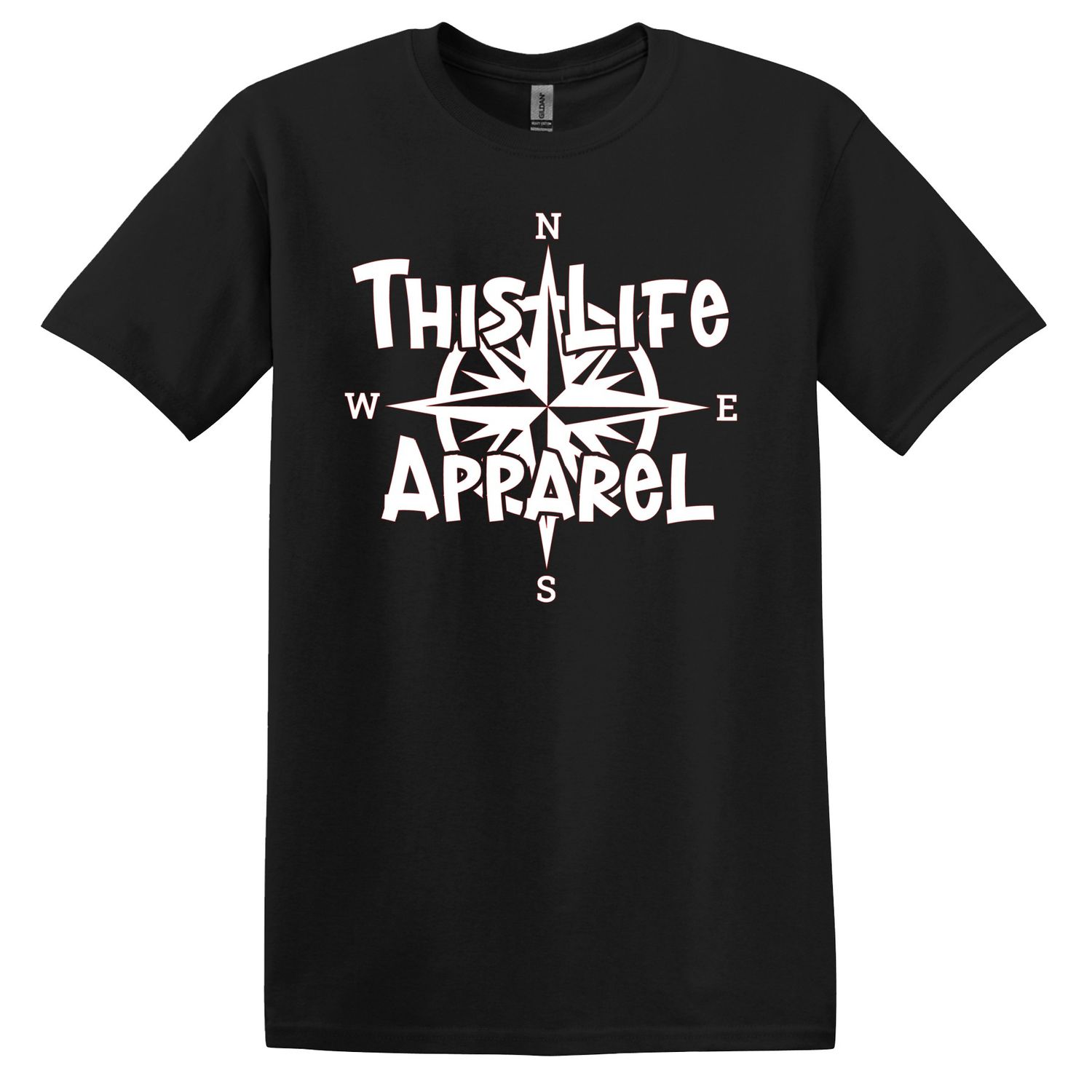 This Life Compass T-shirt, Color: Black, Size: Small