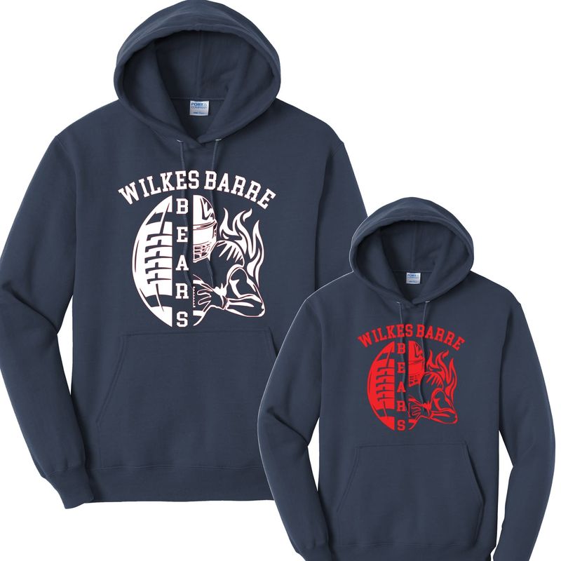 Bears Half Football hoodie