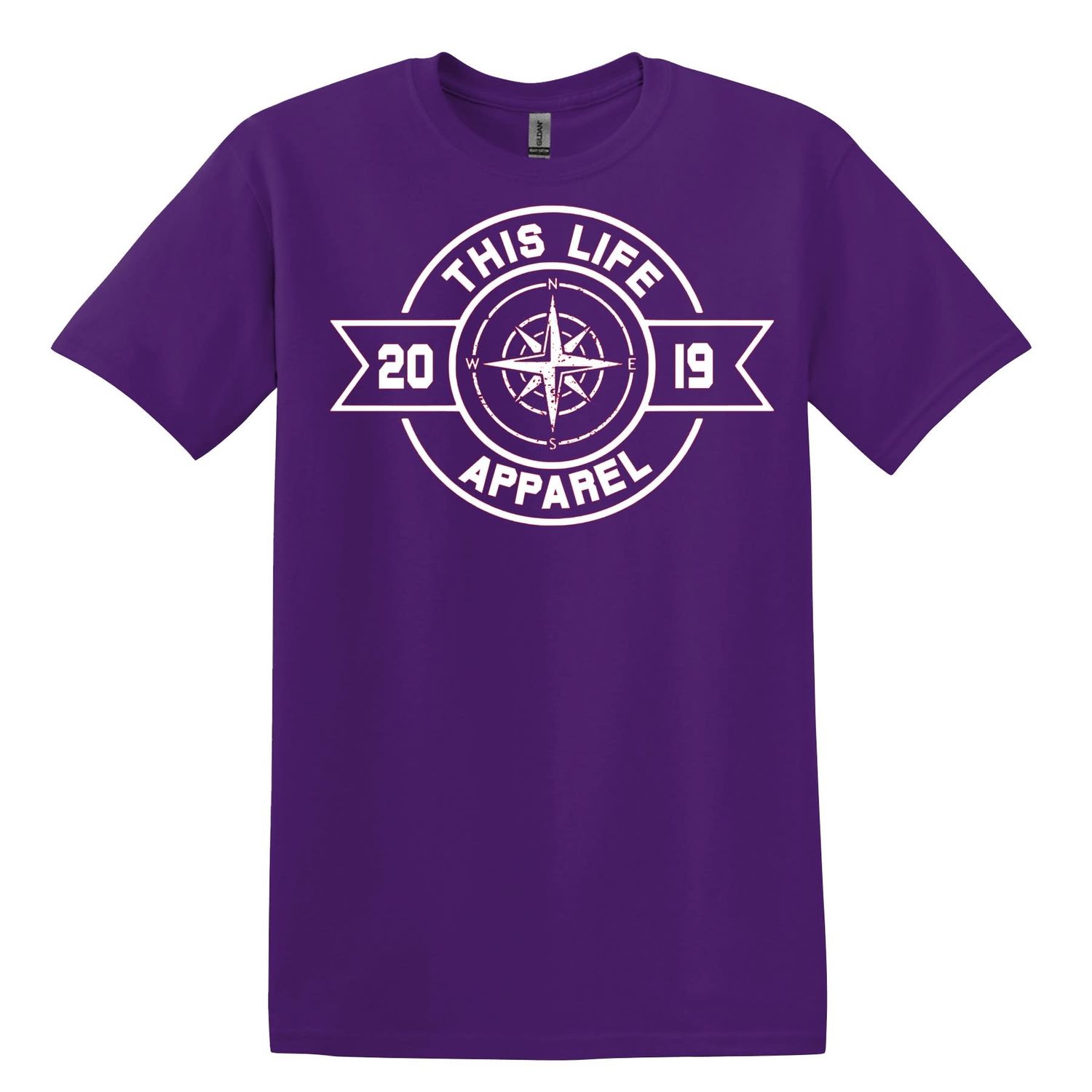 This Life Apparel distressed compass T-shirt