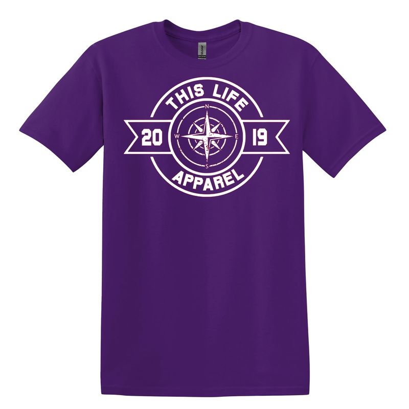 This Life Apparel distressed compass T-shirt