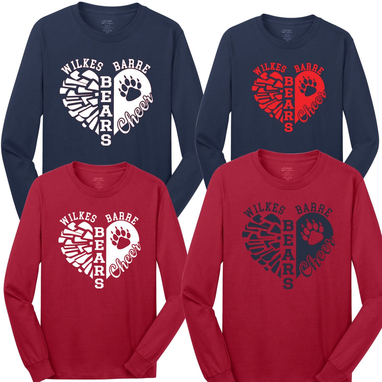 Bears Cheer Heart long sleeve