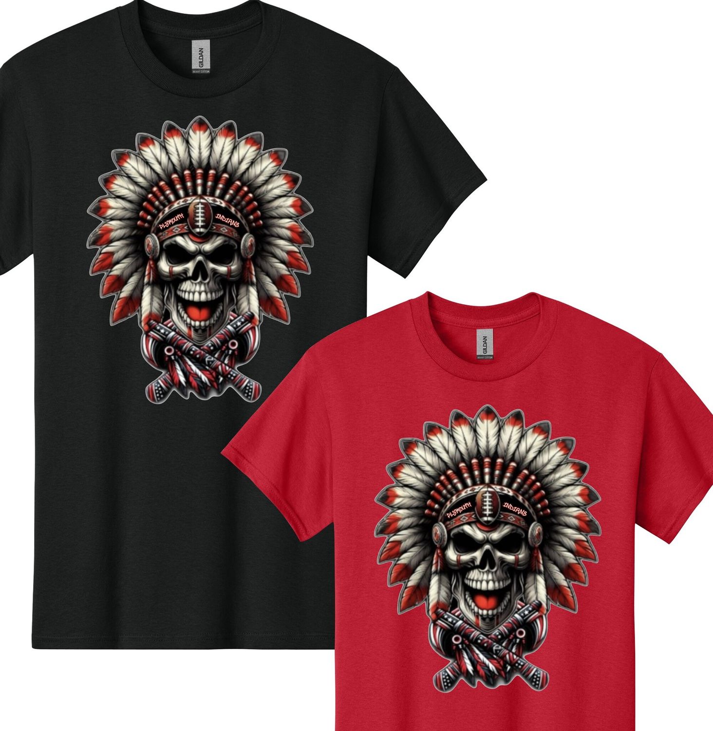 Plymouth Shawnee Indians Graphic T-Shirt