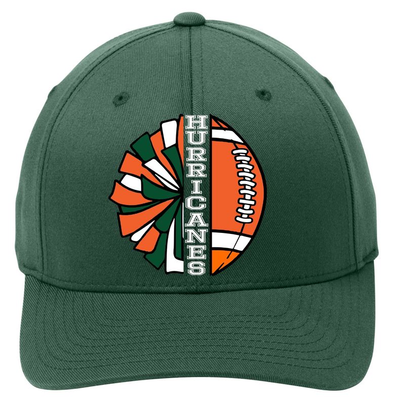 Ed Lark Hurricanes Cheer/Football Fitted Hat