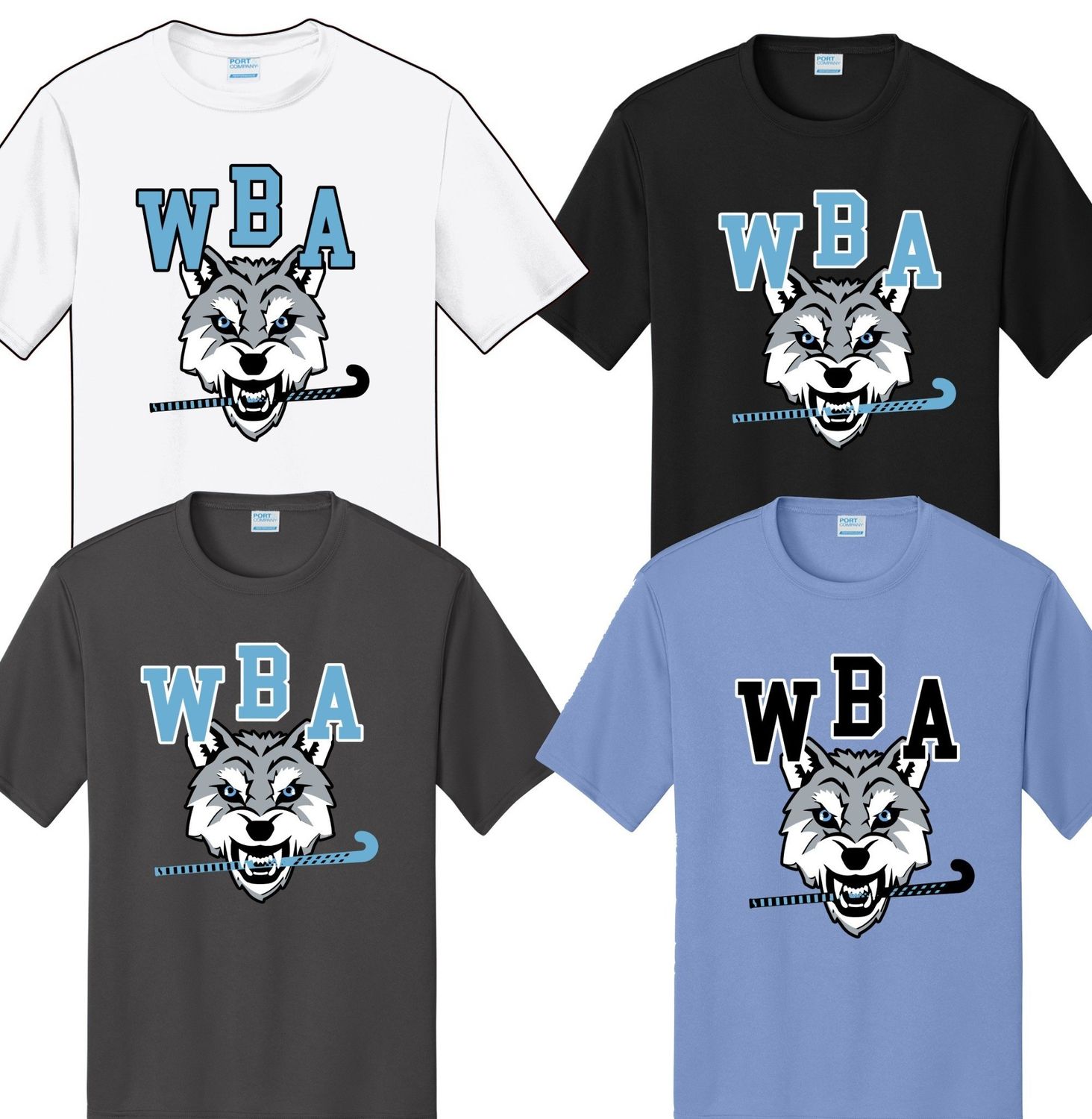 Wolfpack Field Hockey Wolfhead Performance Tshirt