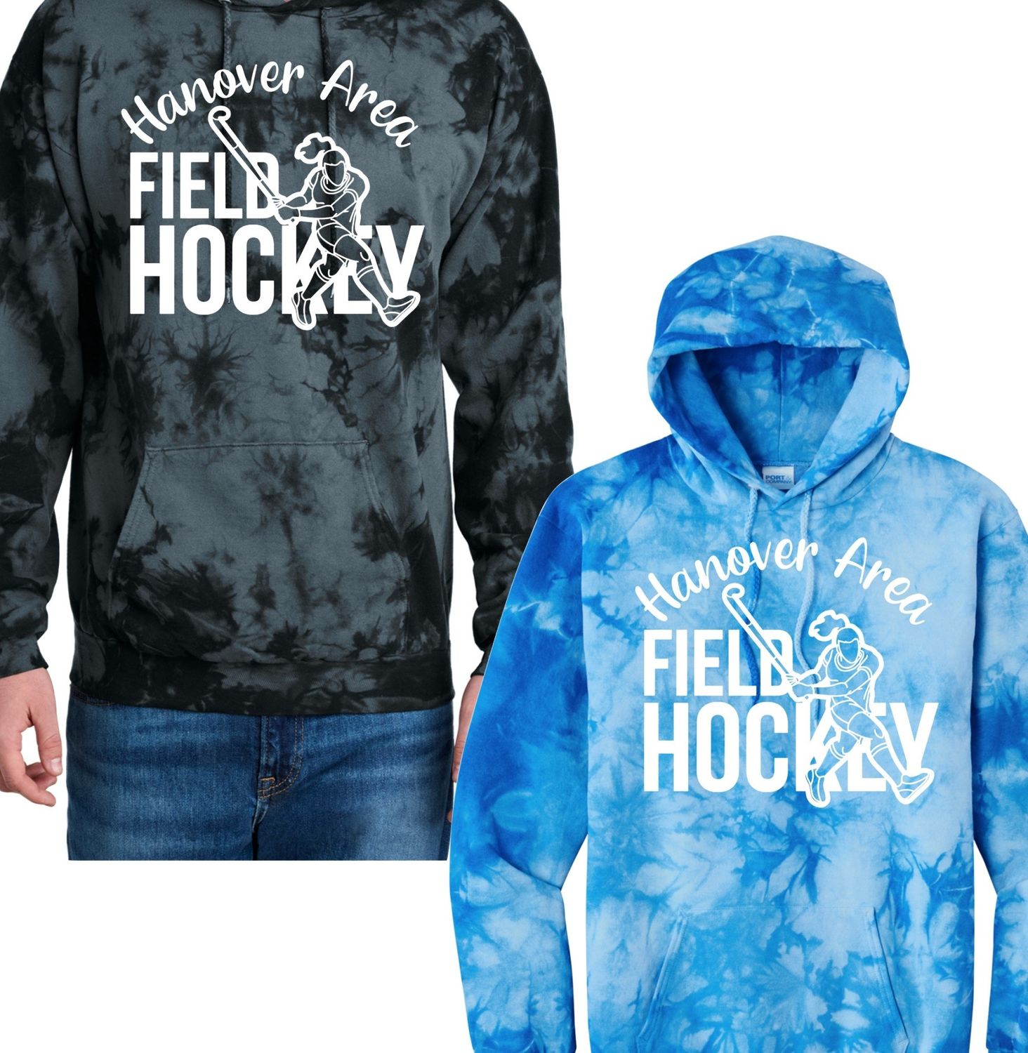 Hanover Field Hockey Player Crystal Tie Dye Hoodie