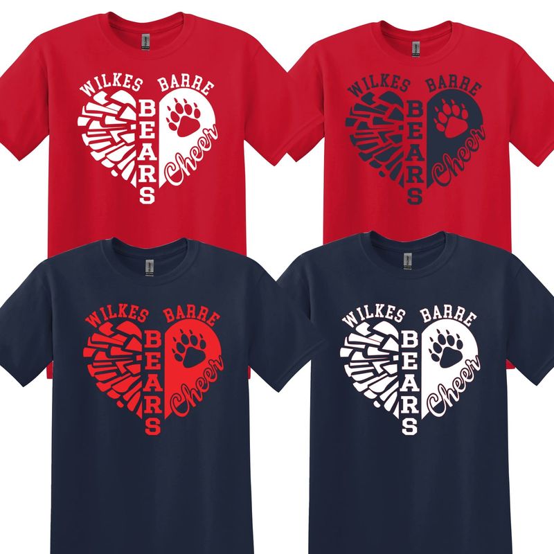 Bears Cheer Heart T-shirt