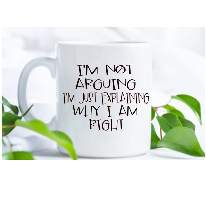 I&#39;m not arguing I&#39;m just explaining why I&#39;m right mug