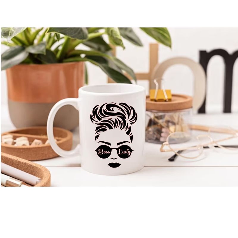 Boss Lady Messy bun mug