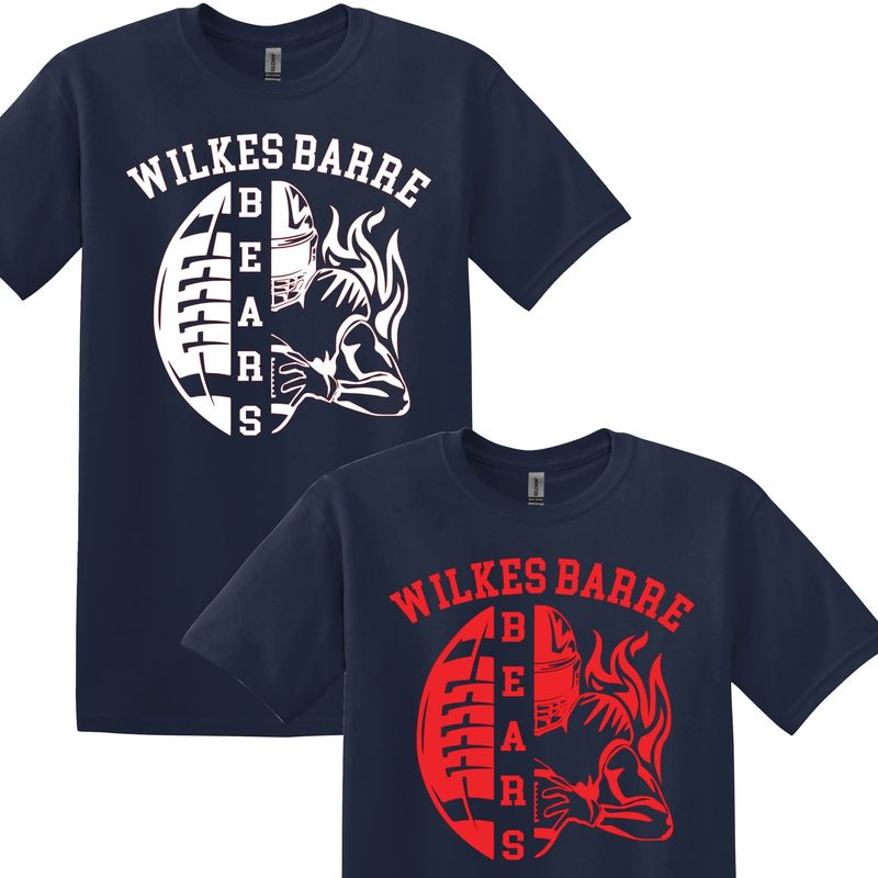 Bears half Football T-shirt