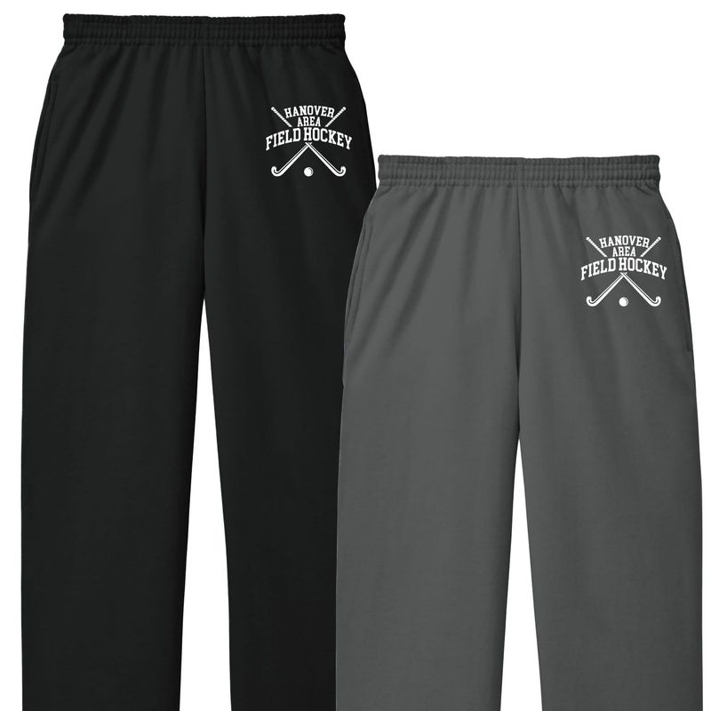 Hanover Area Field Hockey Crossed Sticks Open Bottom Sweatpants