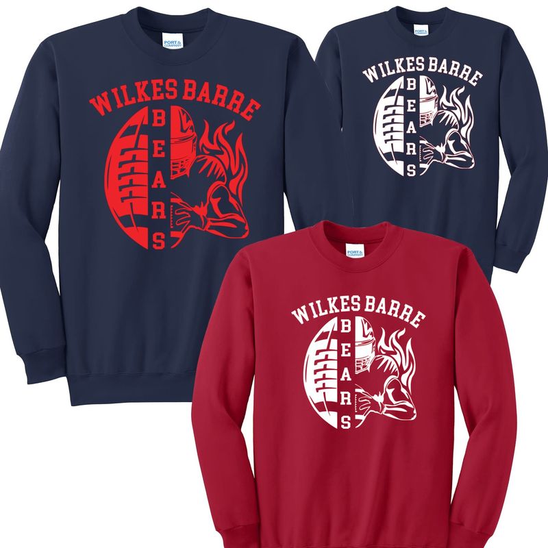 Bears Half Football long sleeve