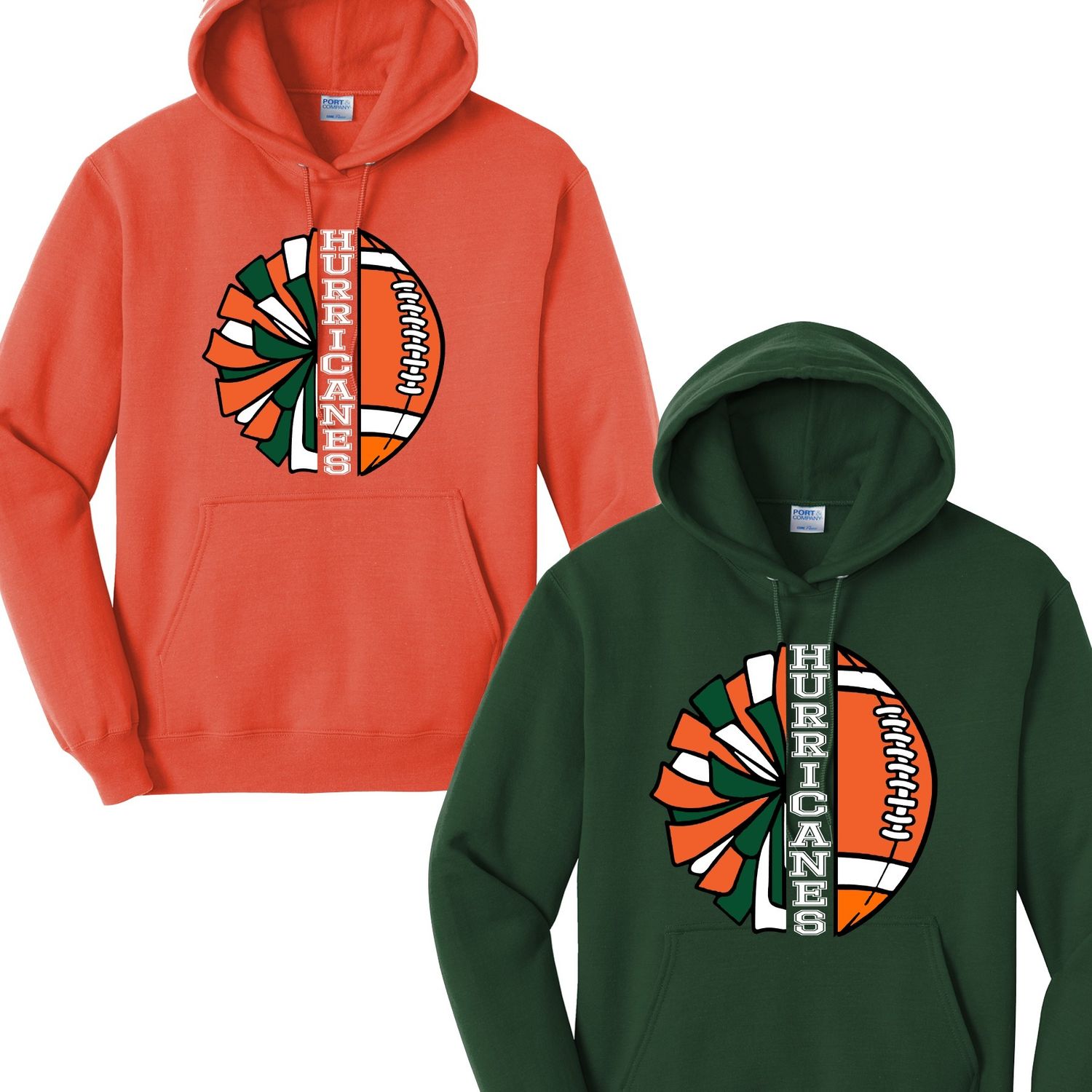 Ed Lark Hurricanes Cheer/Football Hoodie