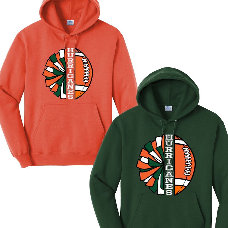 Ed Lark Hurricanes Cheer/Football Hoodie