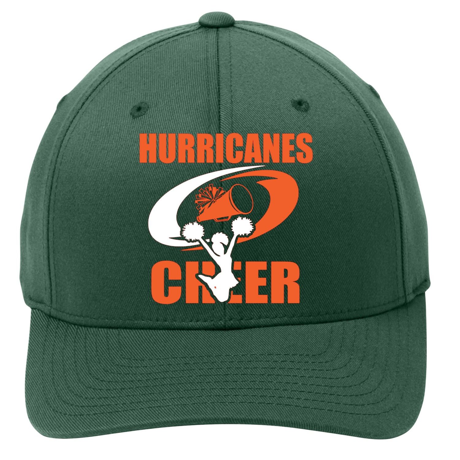 Ed Lark Hurricanes Cheer Fitted Hat