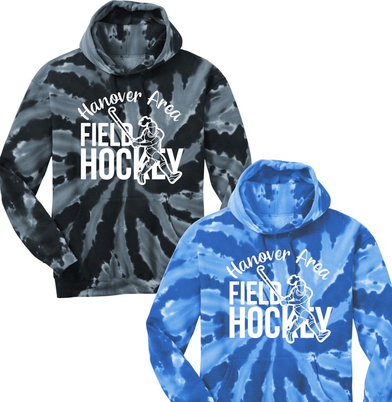 Hanover Field Hockey Player Spiral Tie Dye Hoodie