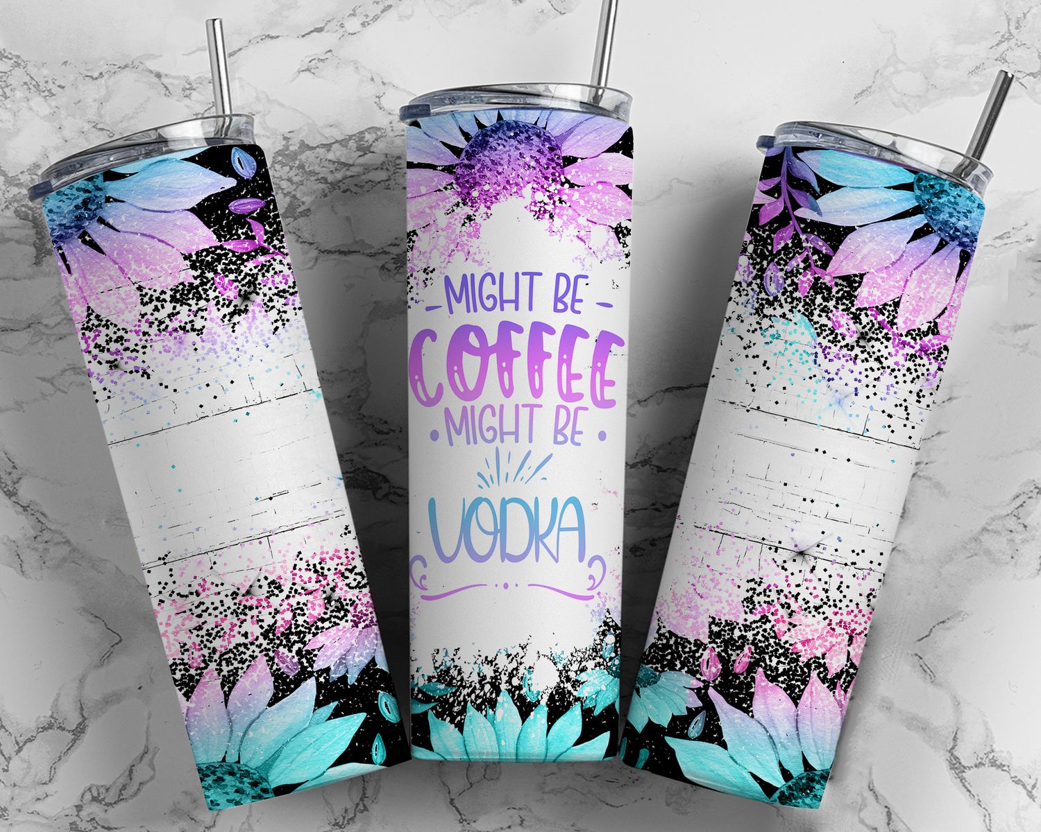 Could Be Coffee Could Be Vodka 20oz skinny tumbler