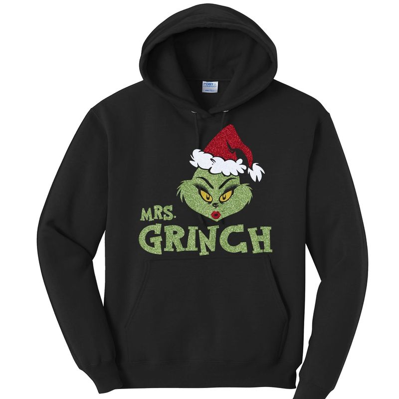 Mrs. Grinch Glitter Hoodie Mrs. Grinch Glitter Hoodie