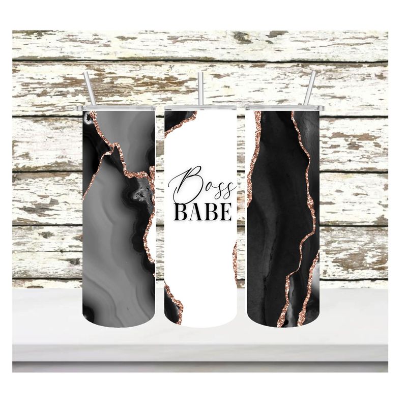 Boss Babe 20oz skinny tumbler