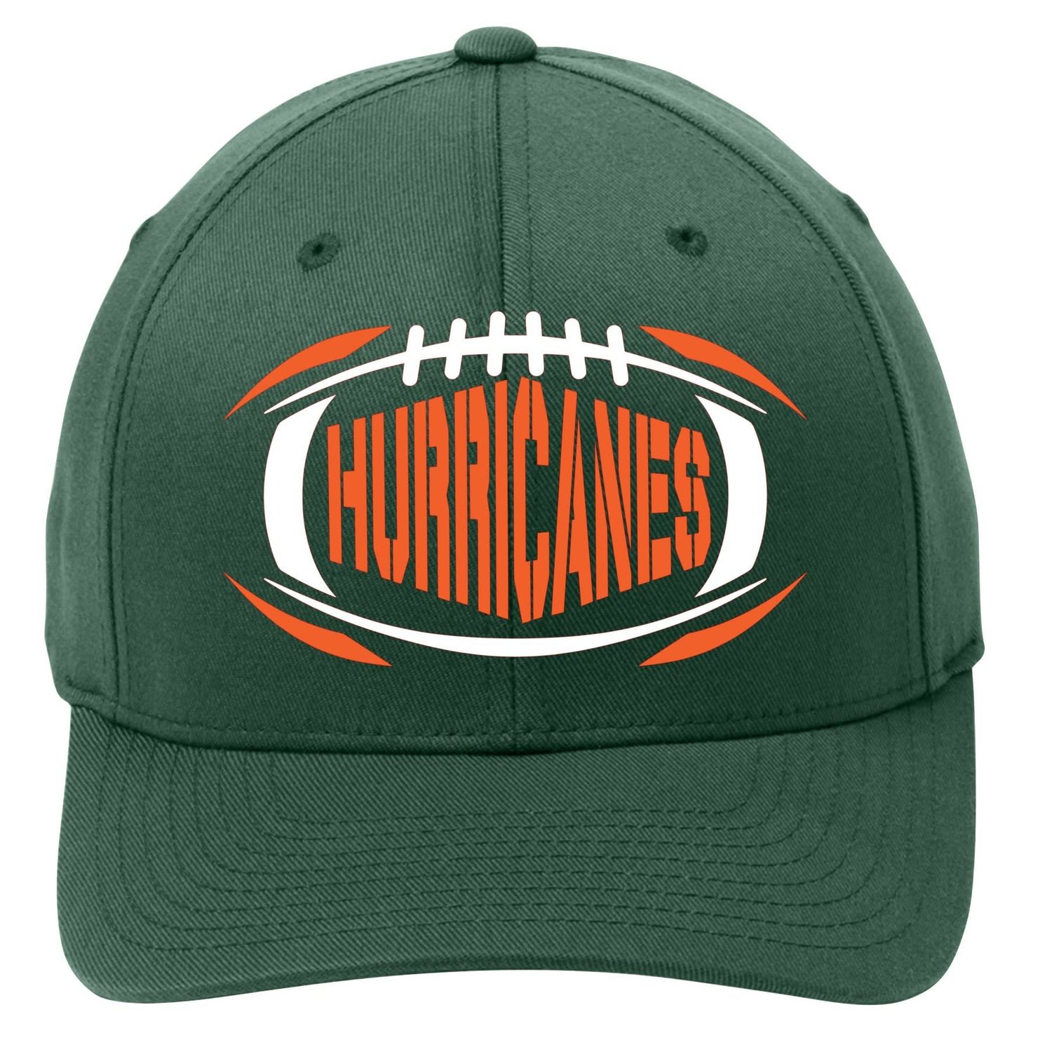 Ed Lark Hurricanes Football Fitted Hat