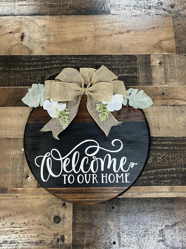 Welcome to our Home 15&#39; Door Round