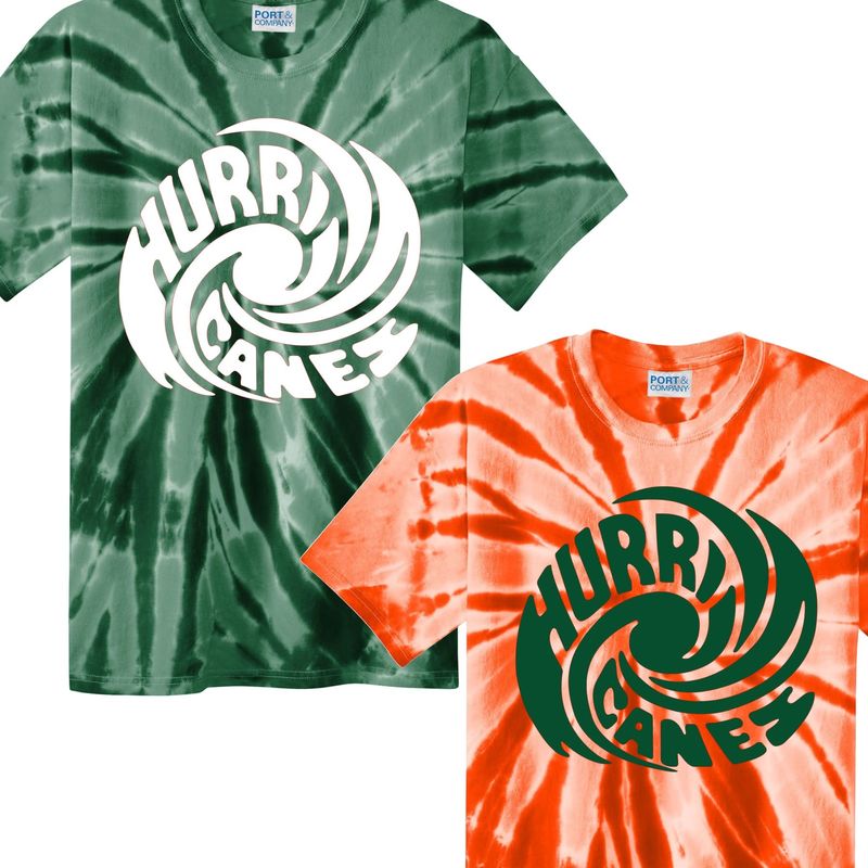 Ed Lark Hurricanes Swirl Tie Dye T-shirt