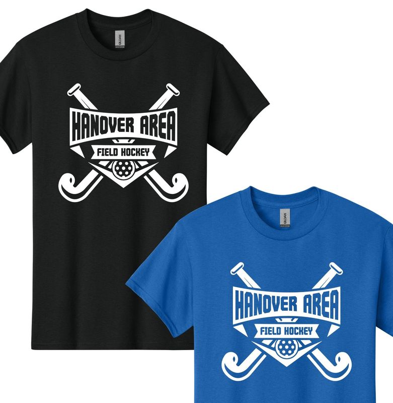Hanover Field Hockey Crossed Sticks/Banner Tshirt