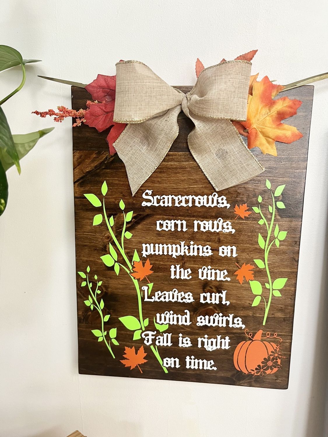 Fall Wall sign