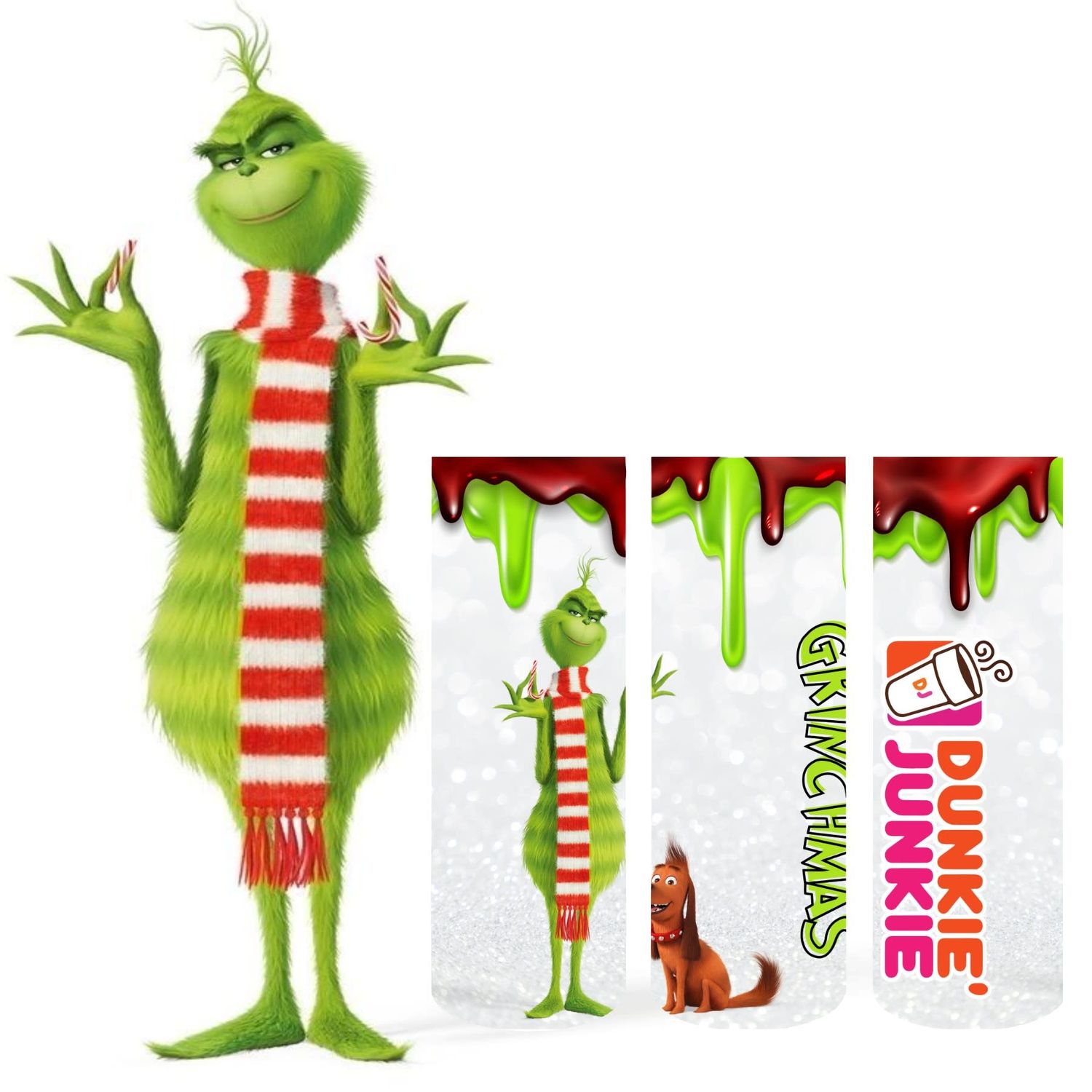 Grinch Dunkie Junkie 20oz Skinny Tumbler