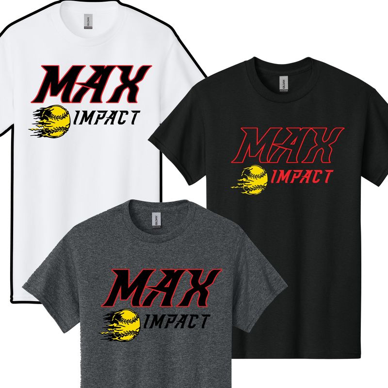 Max Impact Softball T-shirts