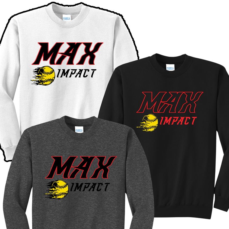 Max Impact Softball Crewneck Sweatshirt
