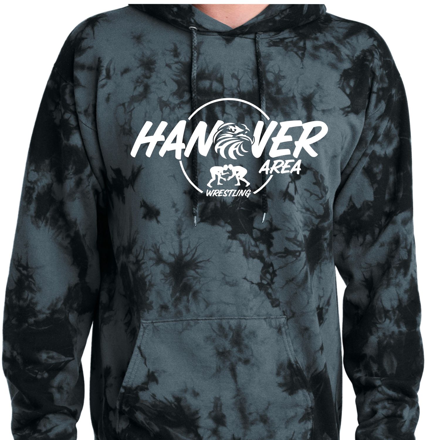 Hanover Area Wrestling Crystal Tie Dye Hoodie