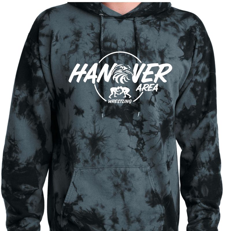 Hanover Area Wrestling Crystal Tie Dye Hoodie