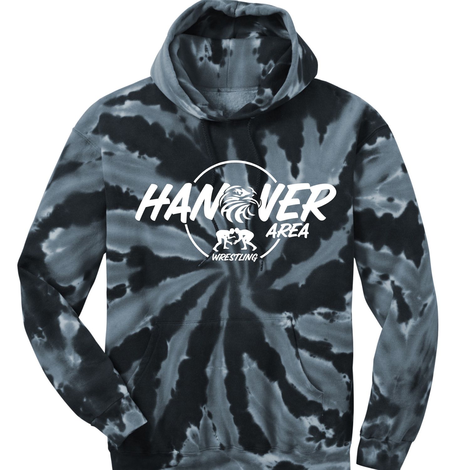 Hanover Area Wrestling Spiral Tie Dye Hoodie