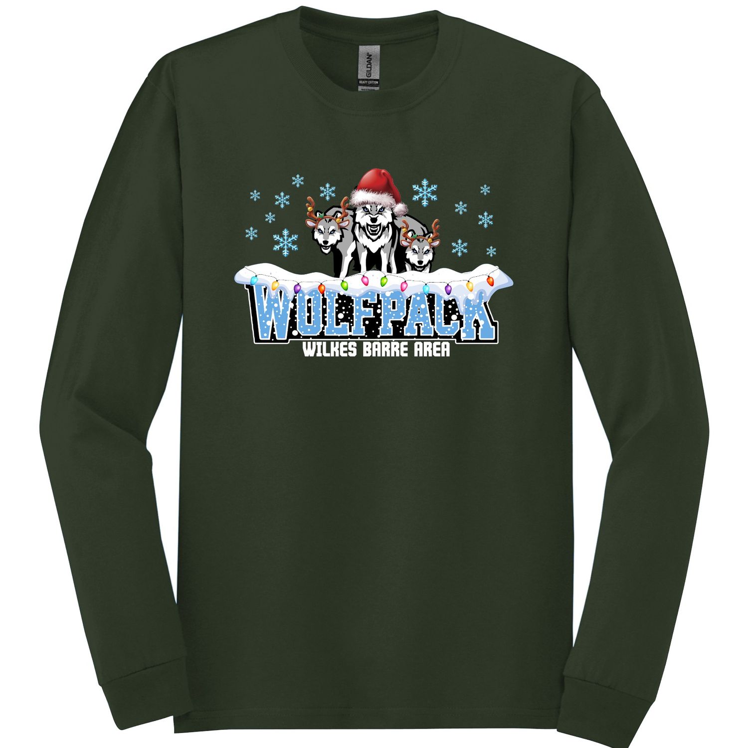 Wolfpack Dark Green Holiday Long Sleeve