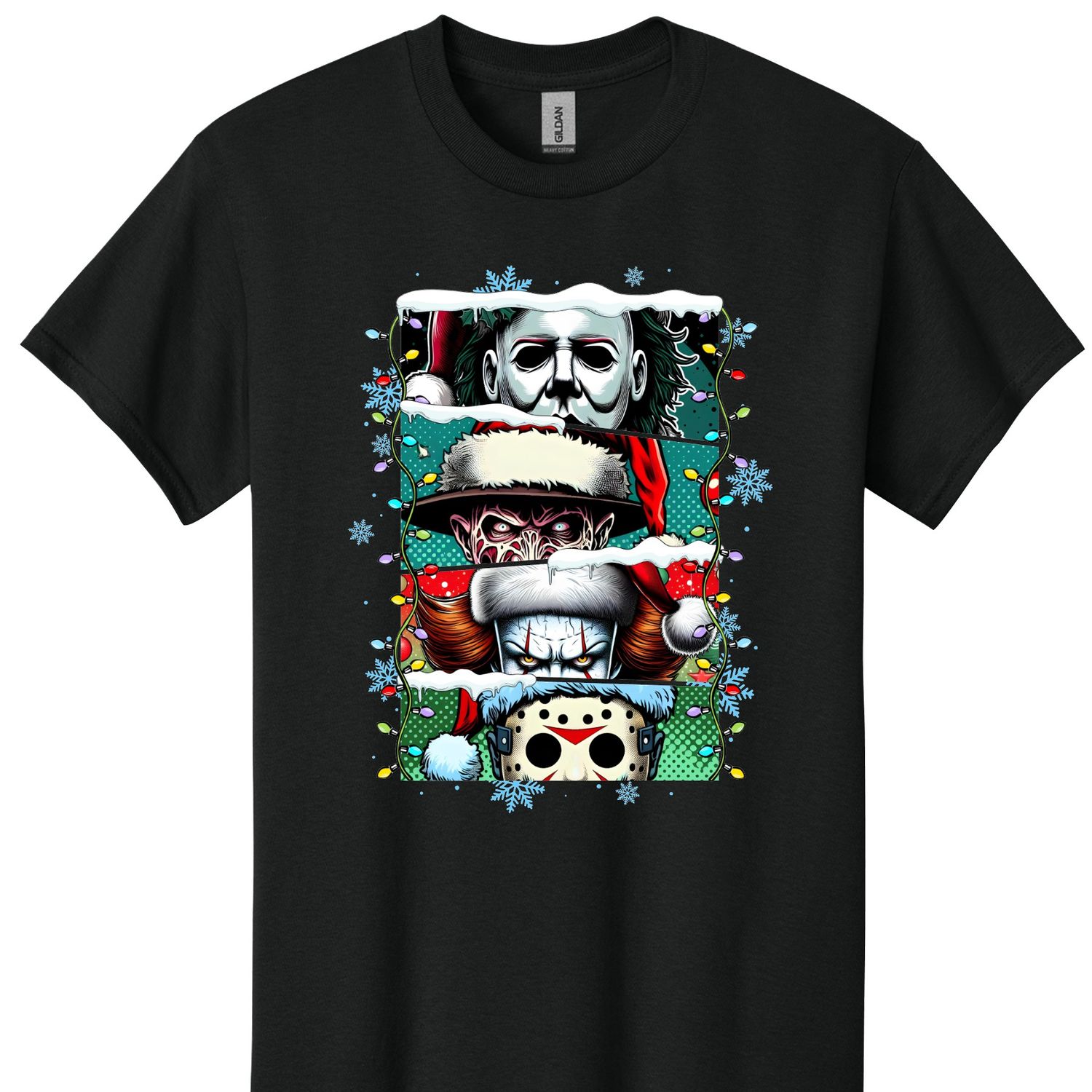 Horror Christmas Friends Tshirt