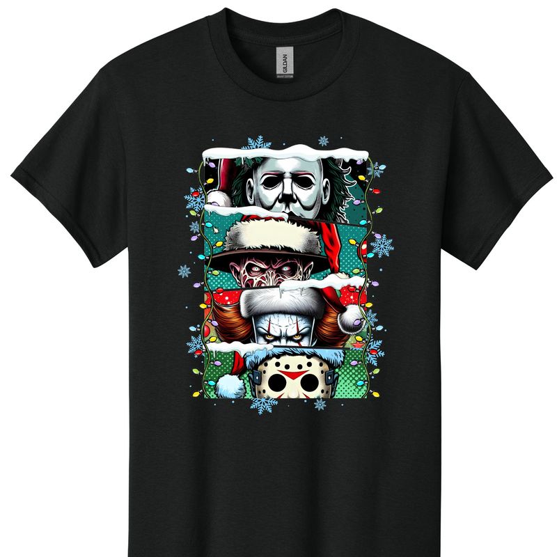 Horror Christmas Friends Tshirt