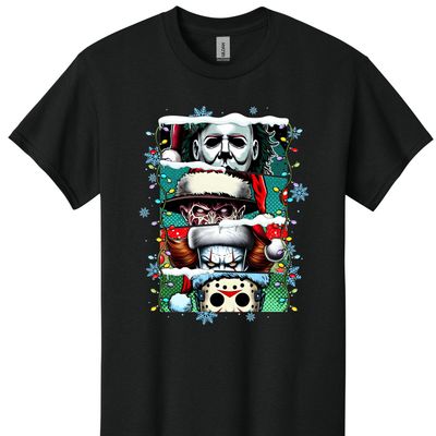 Horror Christmas Friends Tshirt